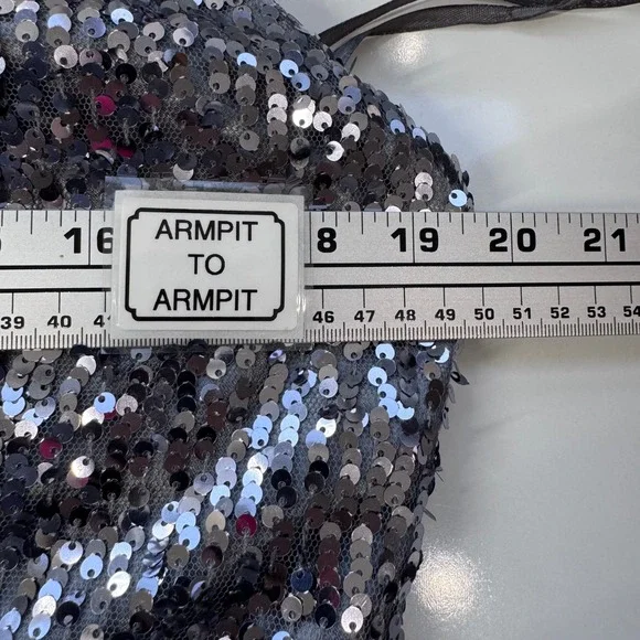 Sequin Halter Gown High Low Ruffle‎ Formal Dress Party Cocktail - Picture 4 of 11